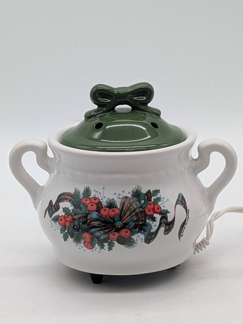 Vintage 1990 House of Lloyd Electric Potpourri Simmer Pot Crock Holiday